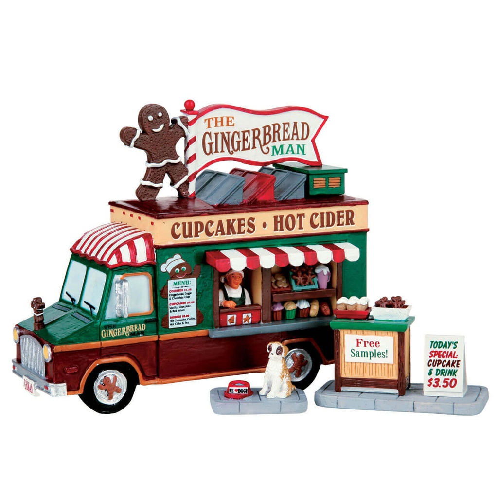 Lemax The Gingerbread Man Set Of 3 - Il set di 3 Gingerbread Man per villaggio di Natale