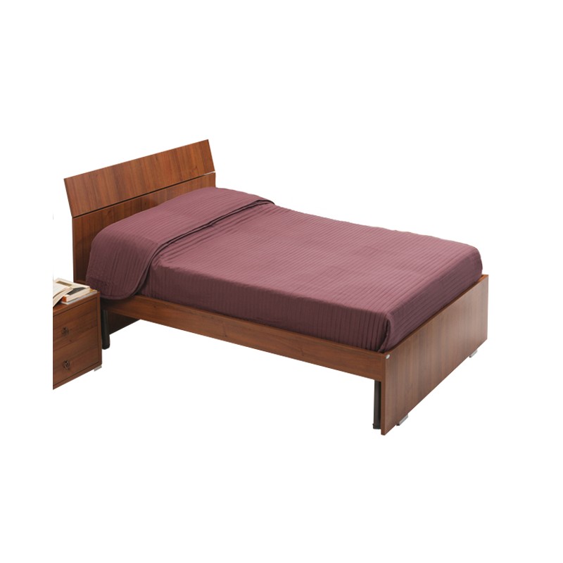 Letto matrimoniale per camera colore noce antico cm 200x171xH 98