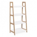 Libreria in legno di bamboo quattro ripiani BROOKLYN 62x38x h130 cm