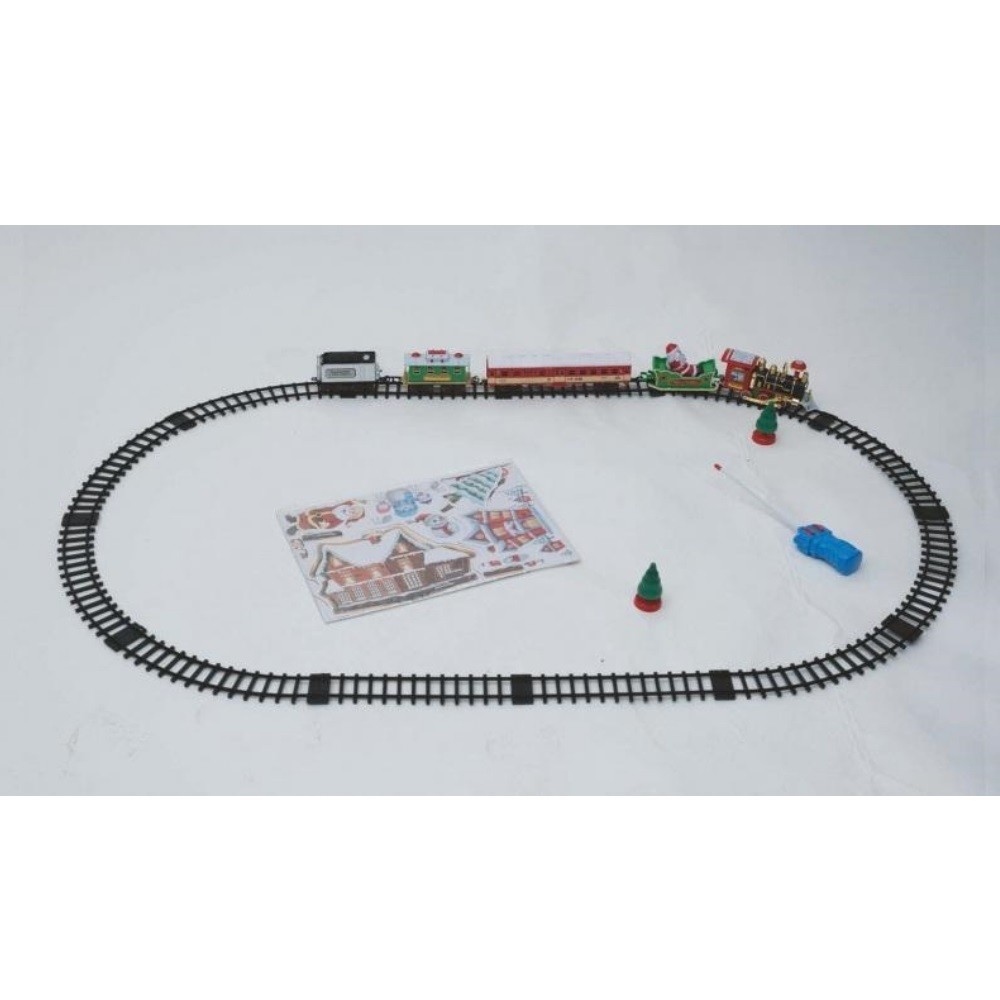 Locomotiva caccia fumo con luce e musica a batterie Euronatale