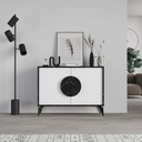 Madia Gora 110x35.6x82 cm Struttura Bendir e Ante Bianco
