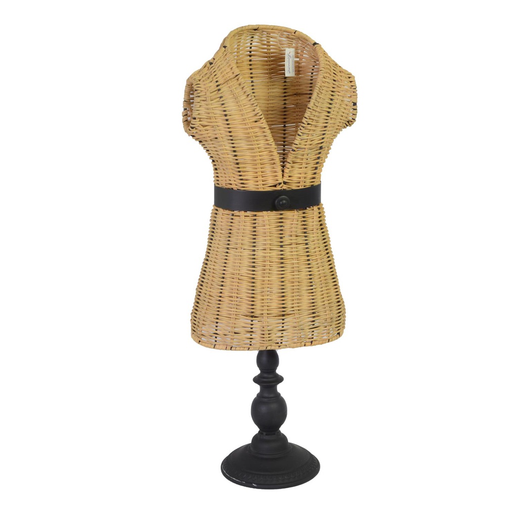 Manichino ferro e midollino fo-1324 cm 24x20h68