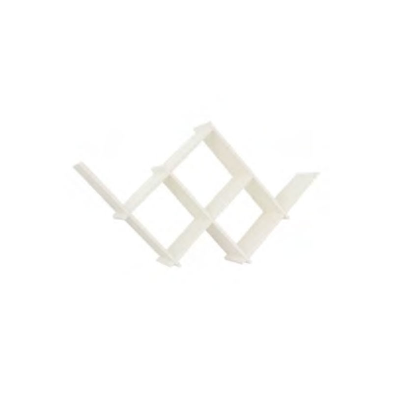 Mensola libreria fantastic da parete 6 ripiani bianco frassinato 21x70 cm