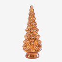 Mini albero in vetro con 8 led H 24 cm