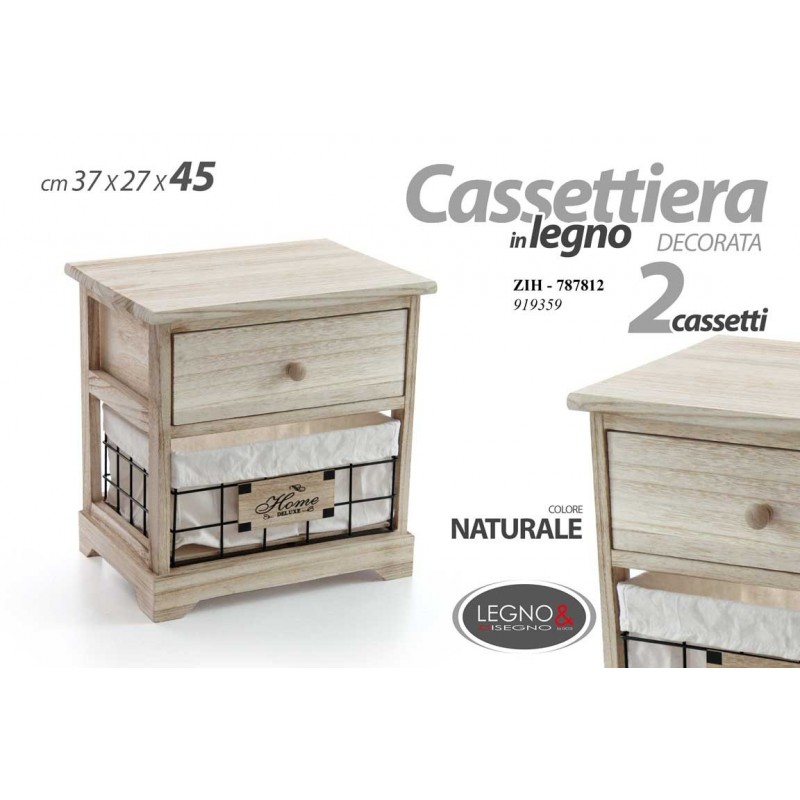 Mini cassettiera con cestini in tessuto bagno cucina cm 37 x 27 x 42 h