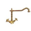 Miscelatore da cucina bicomando Paini Nostalgia Barocco oro