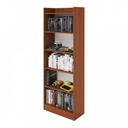 Mobile Libreria Noce Antico in legno nobilitato 6 ripiani H180x64x29 cm (ALESSIA)