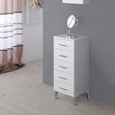 Mobile da Bagno cinque cassetti Bianco 35x34x h78,5 cm
