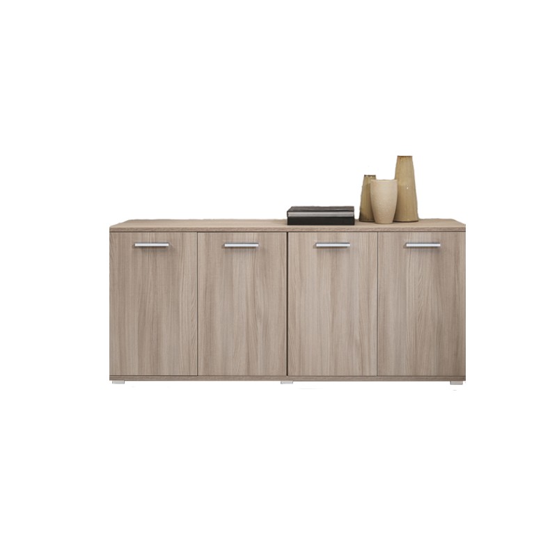 Mobile multiuso legno nobilitato arredo soggiorno olmo 180x45xh.80 cm