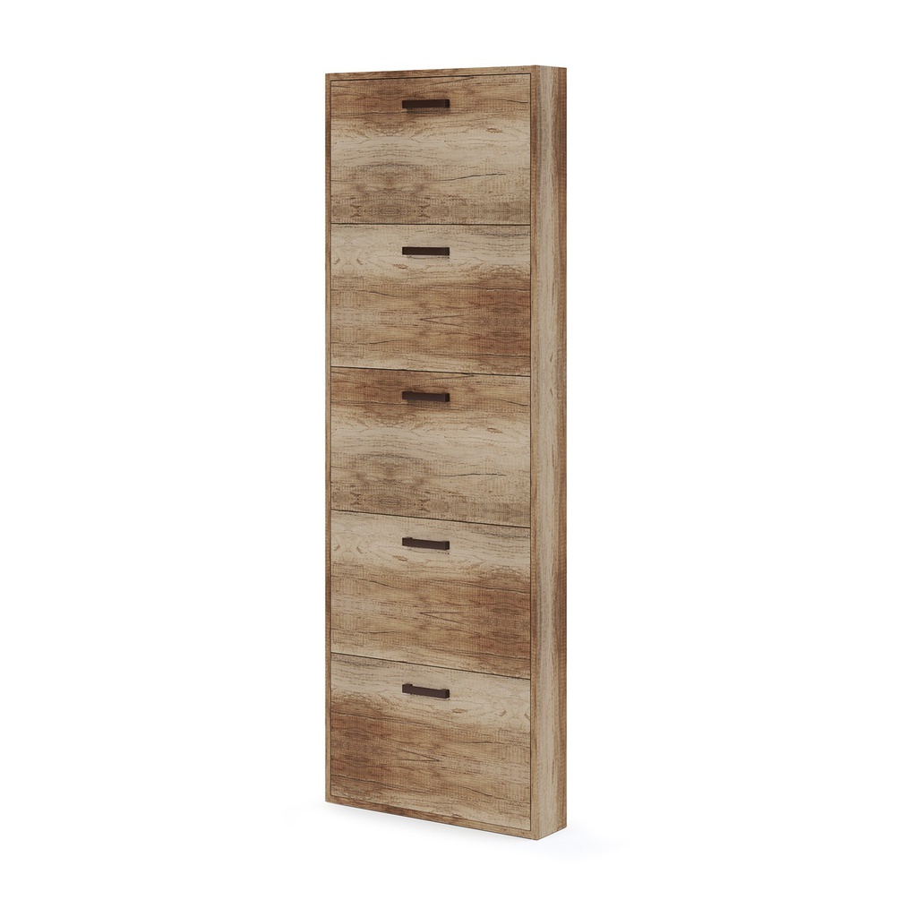 Mobile scarpiera in legno con 5 ante in kit