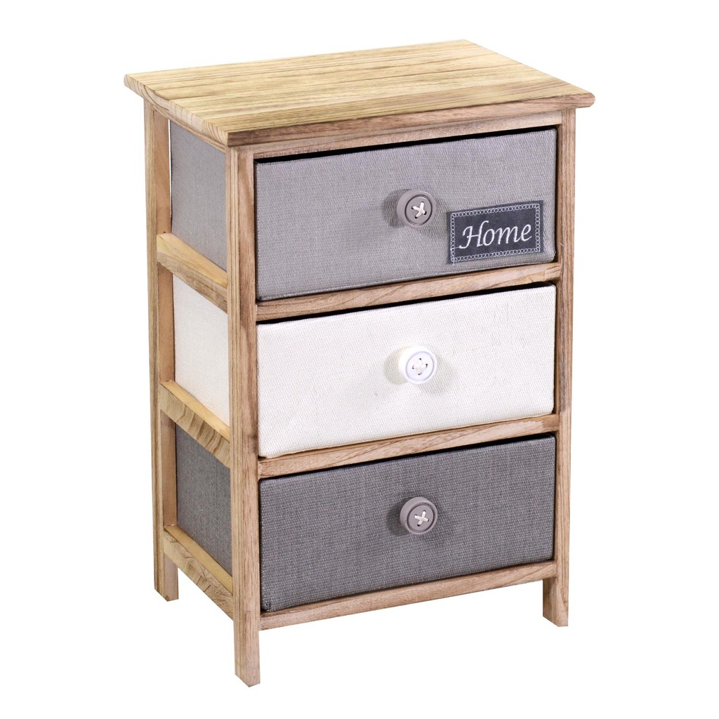Mobiletto brenda cassettiera bottone 3 cassetti cm 40x29h58