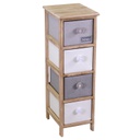 Mobiletto brenda cassettiera bottone 4 cassetti cm 26x32h81