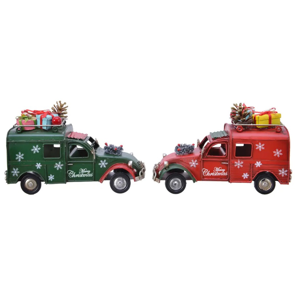 Natale Car Iron Glitter Pinecone 2Col Ass - Idee Regalo