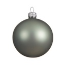 Box Da 6 Decoro Albero Natale Vetro Pallina Verde Salvia Opaco Cm 6 