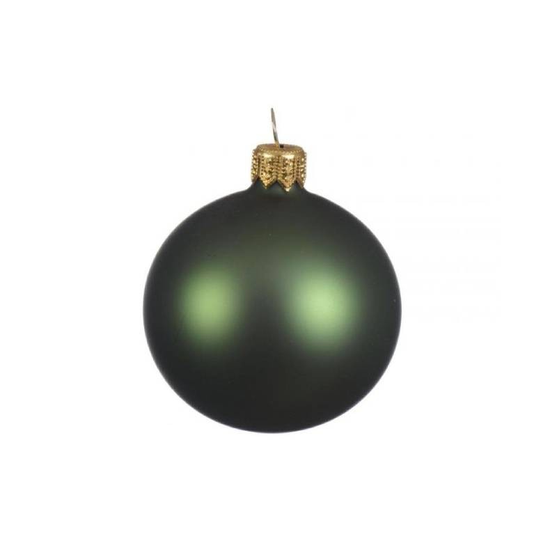 Pallina Decorativa Di Natale Verde Opaco  Diametro D. 15 Cm  1 Pz