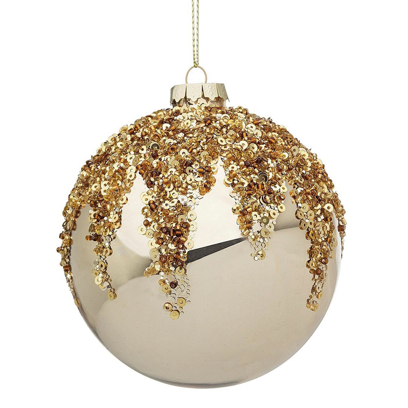 Pallina di Natale colore oro TRIUMPH Ø10 cm