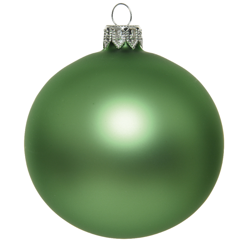 Pallina Di Natale Verde Vischio Opaco Ø15  1 Pz