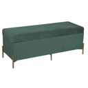Panca contenitore velluto verde salvia cm 115x40h45