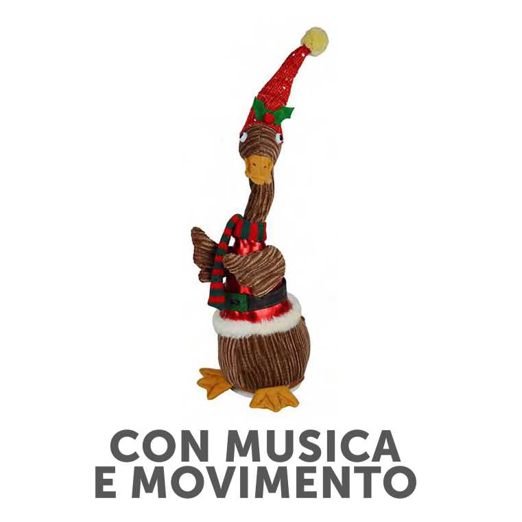 Papero collo lungo musicale nbz-0045 cm. 13 x 19 h 37