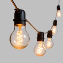 Party Light 36V 10 A60 E27 Spiral Filament LED 4+5m Luci di Natale