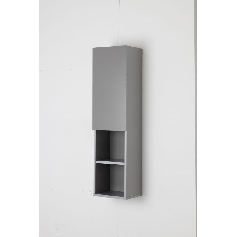 Pensile bagno anta Reversibile Grigio Pastello 30x25x h115 cm