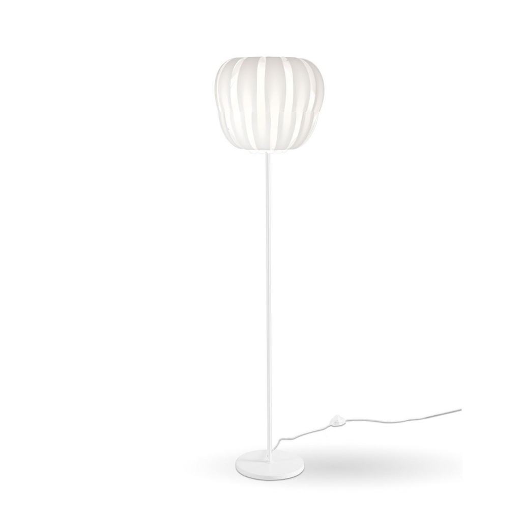Piantana Base  e Stelo Bianco in Metallo Cm. 42 x 172h