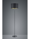 Piantana Hostel Metallo Nero-Oro H160 cm Ø35 cm Trio Lighting