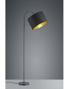 Piantana Hostel Metallo Nero-Oro Paralume Orientabile H156 cm Trio Lighting