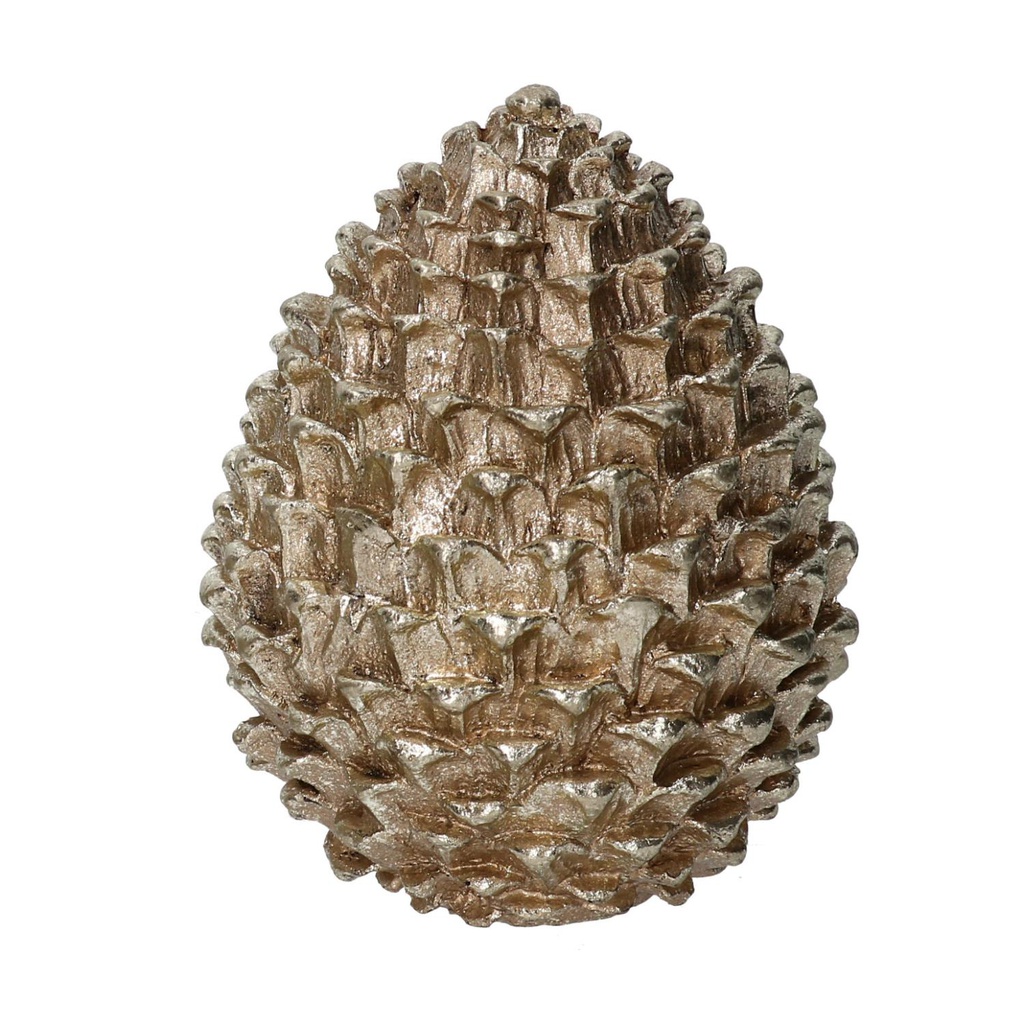 Pigna resina oro cm13x13h16,5