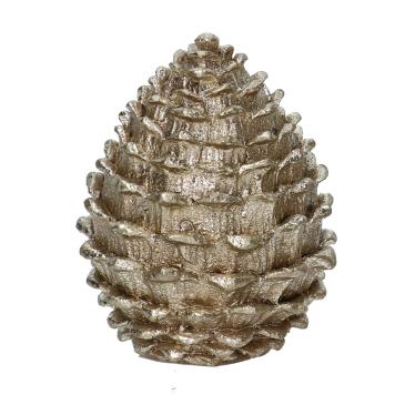 Pigna resina oro cm25x25h31,5