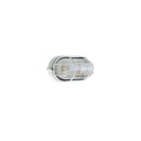 Plaf Picc.Gabbia linea industriale ovale bianco