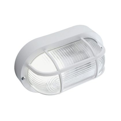 Plaf.C-Gabbia In Resina  linea echo ovale  bianco