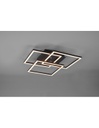 Plafoniera 3 Quadrati Orientabili Led Dimmer Mobile Nero Trio Lighting