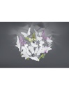 Plafoniera Butterfly 3xG9 Cromo Farfalle Multicolor Ø45 cm Trio Lighting