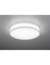 Plafoniera Led Dimmer Cambio Colore Stoffa Bianco Lugano Ø60 cm Trio Lighting