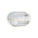 Plafoniera Piccola E27  linea industriale ovale  bianco