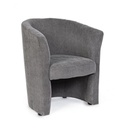 Poltrona in legno e tessuto Antracite BELIZE 64,5x63x h76 cm