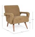 Poltrona vintage marrone-beige Berna Palm