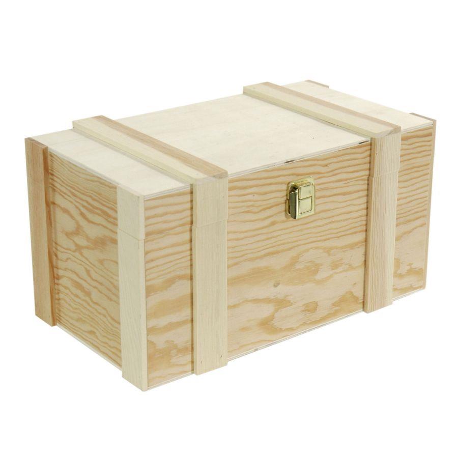 Portabottiglie 2+2b pino nat liste cm37x21h19