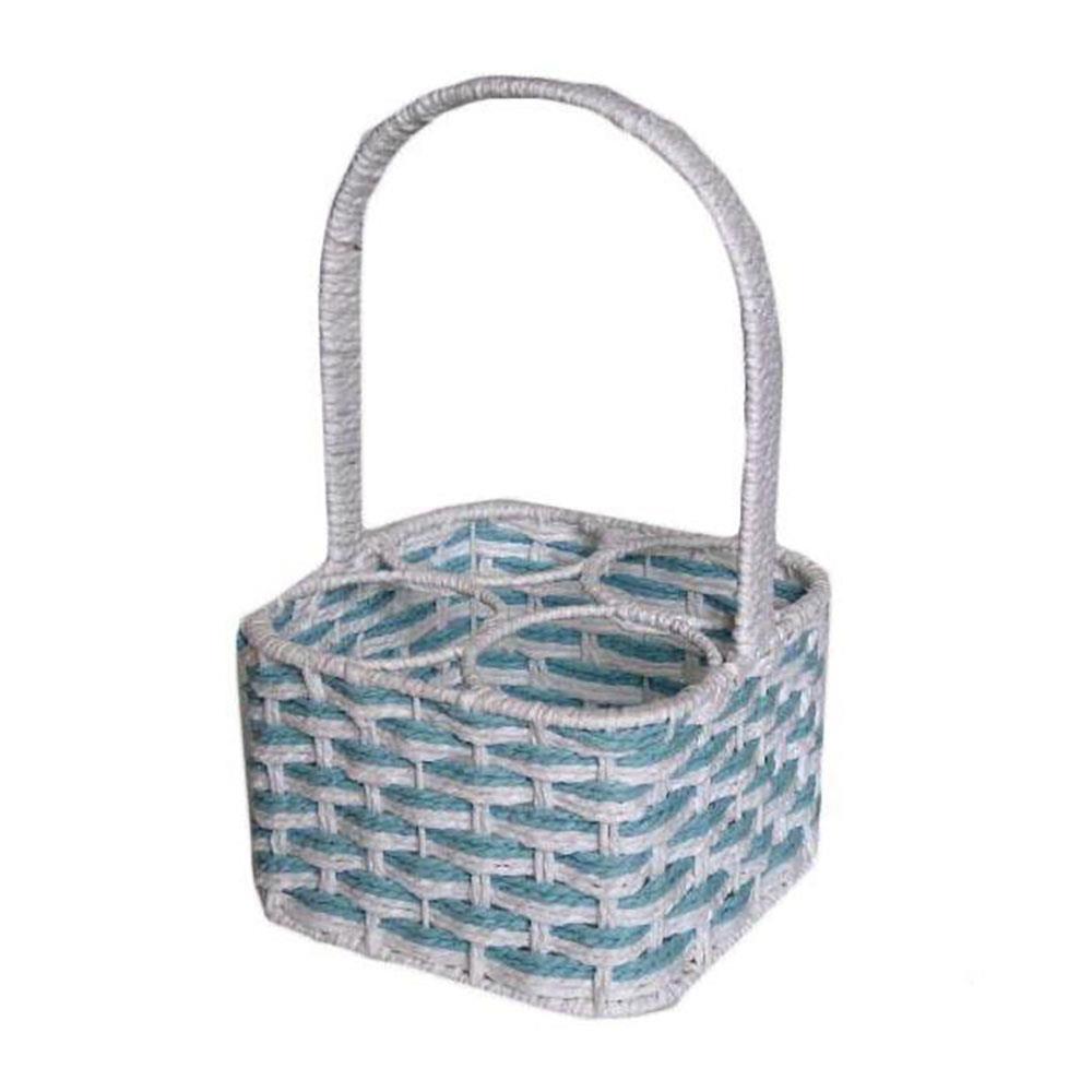 Portabottiglie madeira azzurro 4p cm22x22h15/34