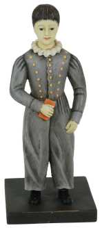Portacandele bimbo grigio cy-0579 cm 9x10h21