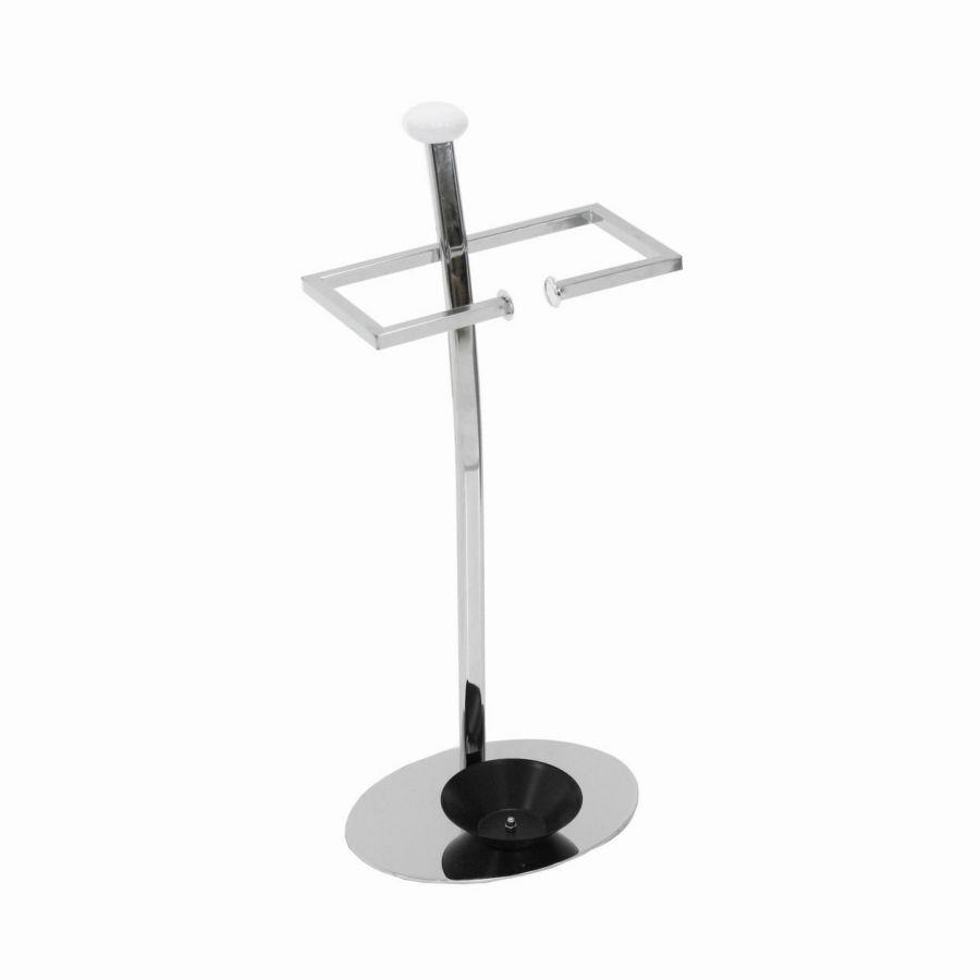 Portaombrelli acciaio cromato 2 bracciacm 28x20h65