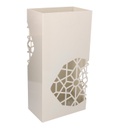 Portaombrelli metallo bianco rettangolare cm 25x15h50