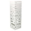 Portaombrelli metallo righe bianco quadro cm 15