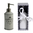 Portasapone liquido ceramica paris bianco cmø7
