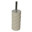 Portascopino ceramica bianco onde tondocmø10
