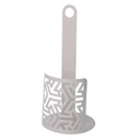 Portascottex metallo frecce bianco tondo cm ø15h33