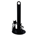 Portascottex metallo gatti nero tondo cm ø15h33