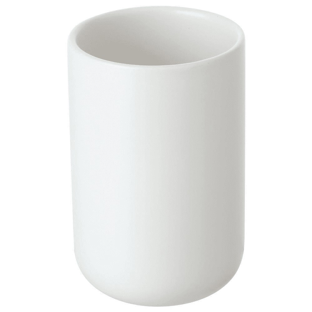 Portaspazzolino in ceramica bianco linea Oslo Feridras