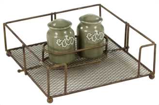 Portatovaglioli + sale&amp;pepe we-3343 cm.22 x 21 h 10